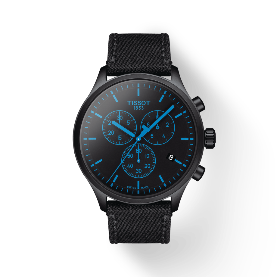  Shop Authentic Tissot Chrono XL Quartz Black Dial Black Nylon Strap Watch For Men - T116.617.37.051.00 - Luxxuri