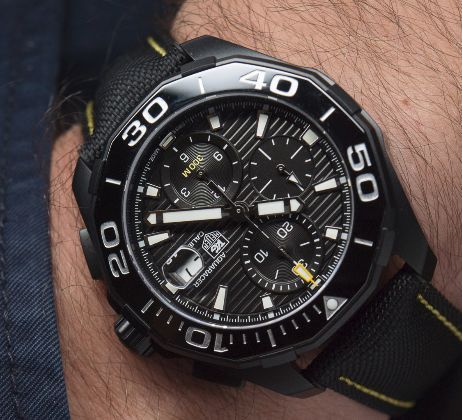  Shop Authentic Tag Heuer Aquaracer PVD Black Dial Watch for Men - CAY218A.FC6361 - Luxxuri