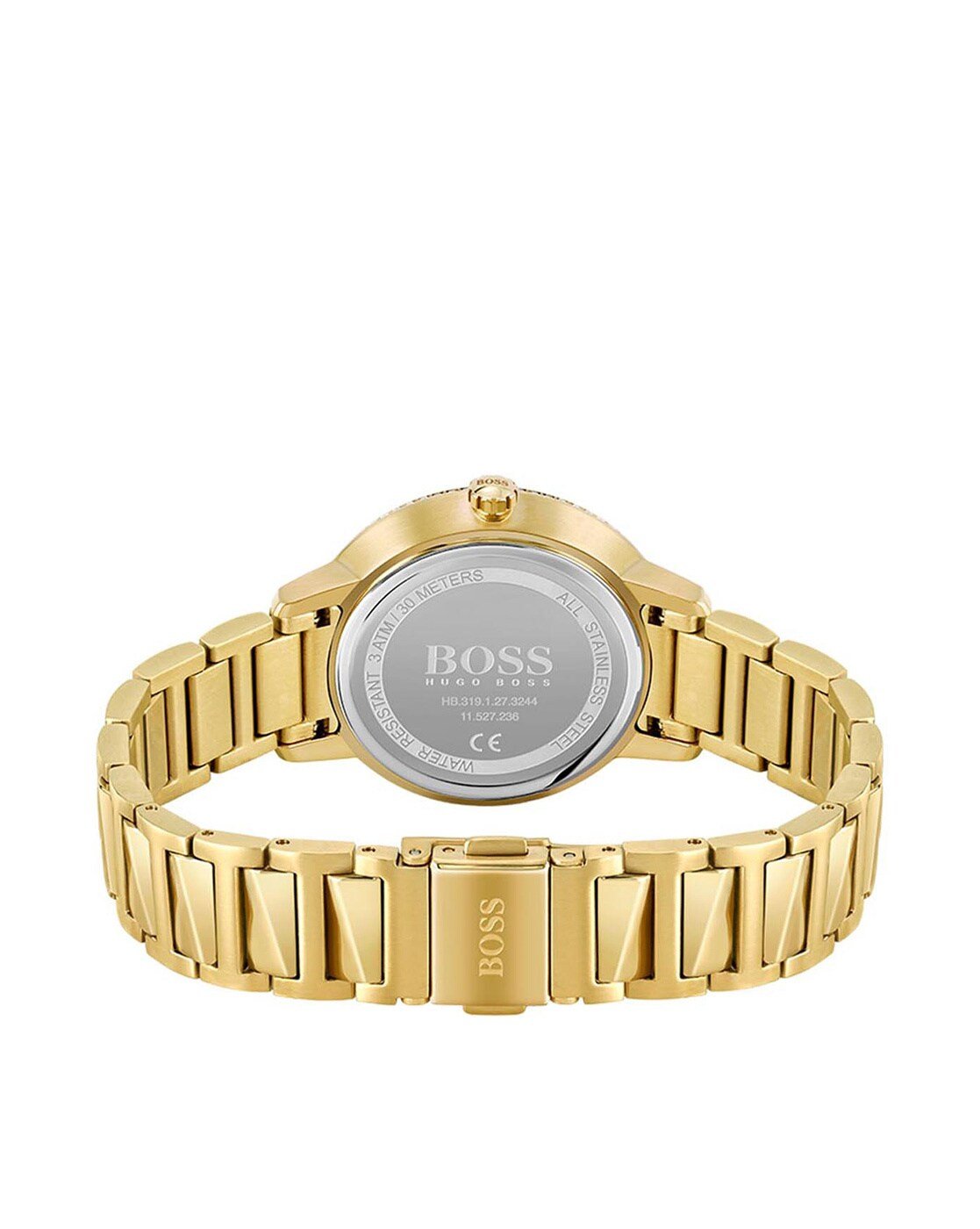  Shop Authentic Hugo Boss Signature Gold Dial Gold Steel Strap Watch for Women - 1502541 - Luxxuri