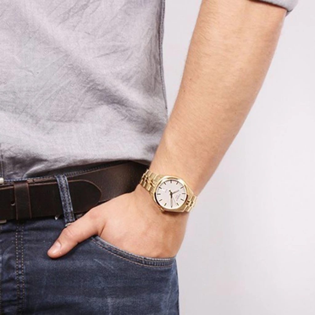  Shop Authentic Tissot T Classic PR 100 Lady White Dial Gold Steel Strap Watch for Women - T101.210.33.031.00 - Luxxuri
