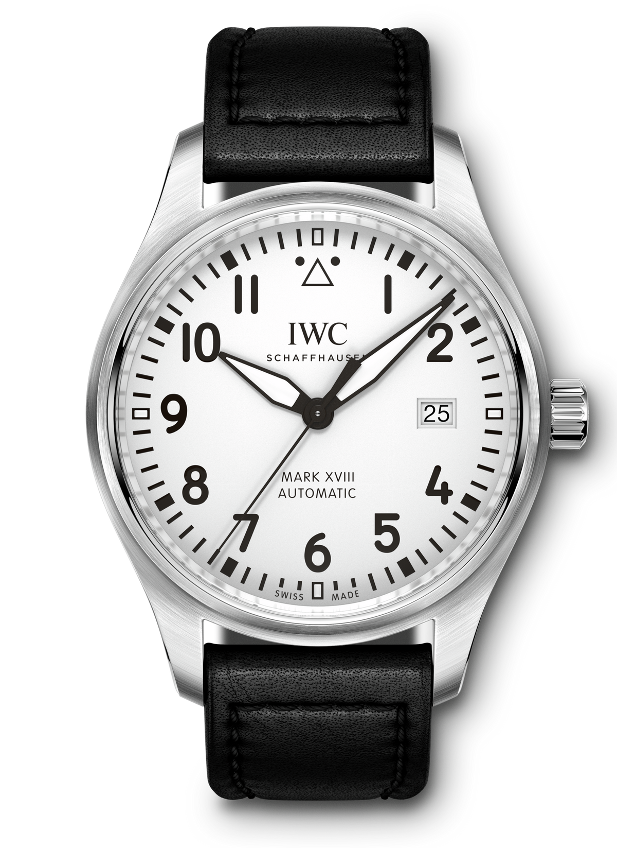 Shop Authentic IWC Pilot's Watch Mark XVIII White Dial Black Leather Strap Watch for Men - IW327002 - Luxxuri