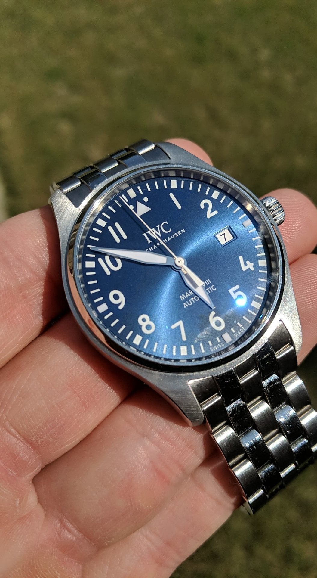  Shop Authentic IWC Le Petit Prince XVIII Edition Blue Dial Silver Steel Strap Watch for Men - IW327014 - Luxxuri