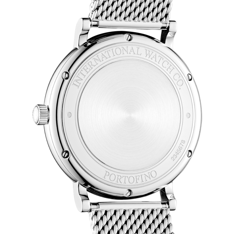  Shop Authentic IWC Portofino Automatic White Dial Silver Mesh Bracelet Watch for Men - IW356505 - Luxxuri