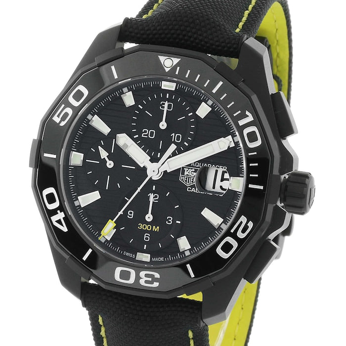  Shop Authentic Tag Heuer Aquaracer PVD Black Dial Watch for Men - CAY218A.FC6361 - Luxxuri