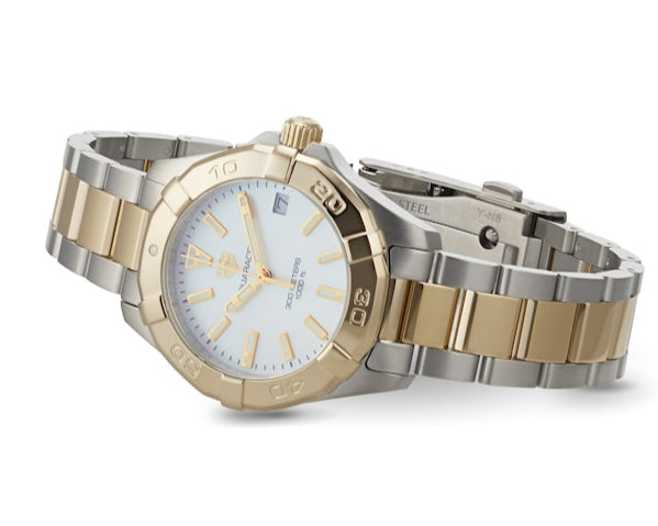  Shop Authentic Tag Heuer Aquaracer Mother of Pearl Dial Watch for Women - WBD1320.BB0320 - Luxxuri