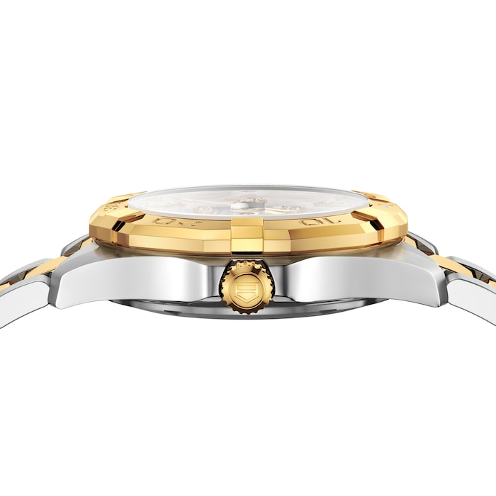  Shop Authentic Tag Heuer Aquaracer White Mother of Pearl Dial Watch for Women - WBD1322.BB0320 - Luxxuri