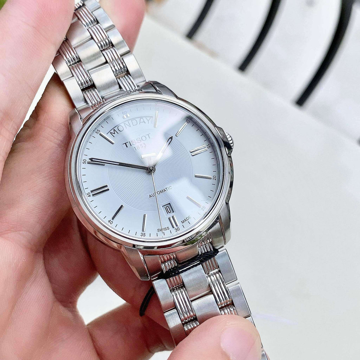  Shop Authentic Tissot T Classic Automatic III Day Date White Dial Silver Steel Strap Watch for Men - T065.930.11.031.00 - Luxxuri