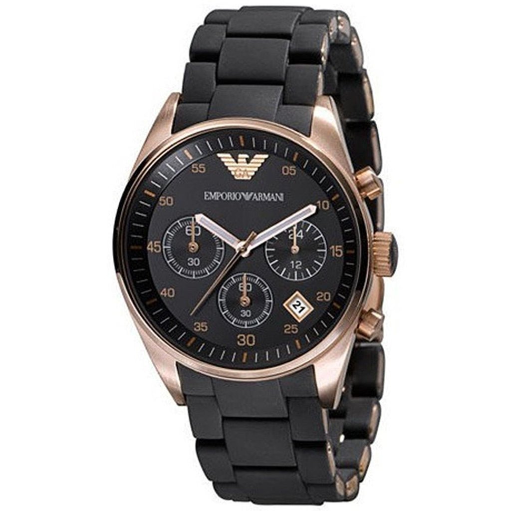  Shop Authentic Emporio Armani Sportivo Black Dial Black Steel Strap Watch For Women - AR5906 - Luxxuri