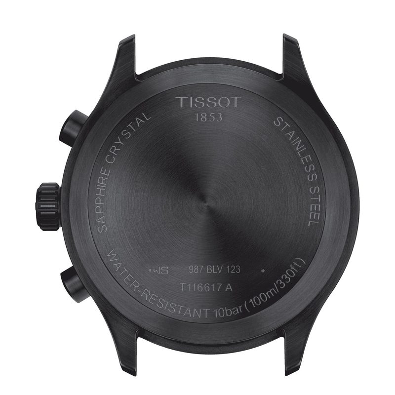  Shop Authentic Tissot Chrono XL Vintage Chronograph Black Dial Black Leather Strap Watch For Men - T116.617.36.052.02 - Luxxuri
