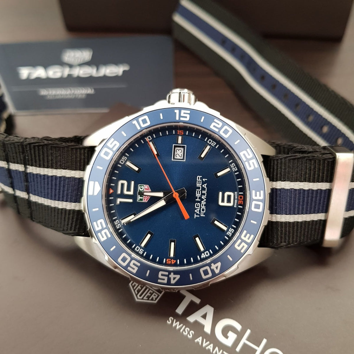  Shop Authentic Tag Heuer Formula 1 Blue Dial Watch for Men - WAZ1010.FC8197 - Luxxuri