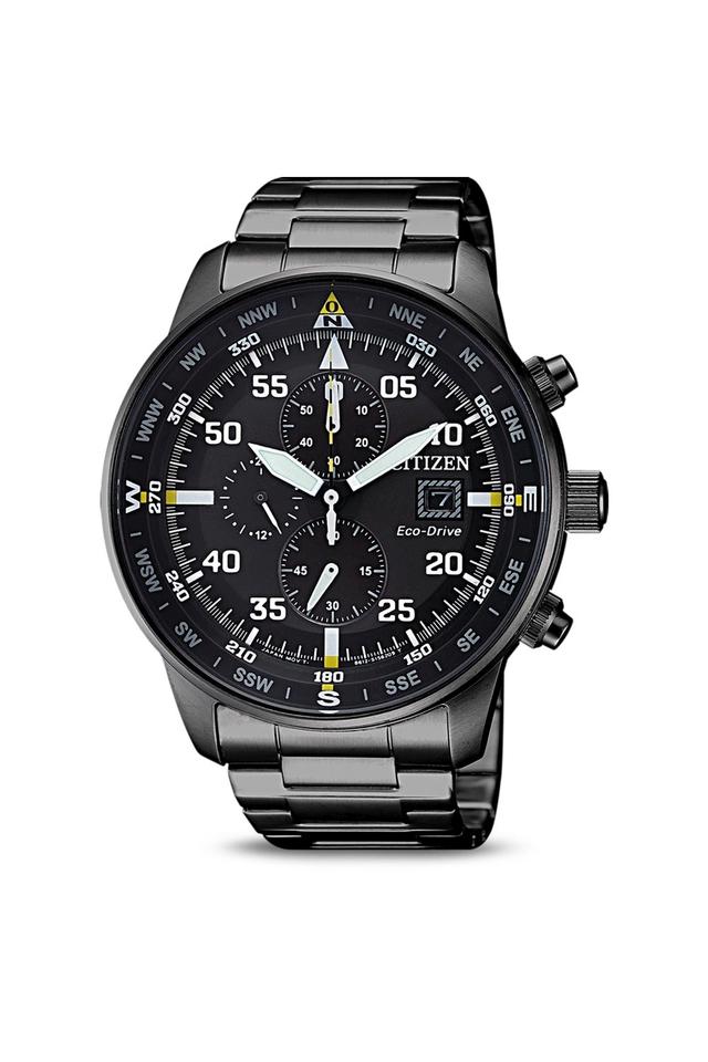  Shop Authentic Citizen Sports Eco Drive Black Dial Black Steel Strap Watch For Men - CA0695-84E - Luxxuri