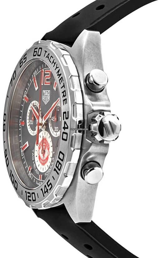  Shop Authentic Tag Heuer Formula 1 Manchester United Special Edition Grey Dial Black Silicone Strap Watch for Men - CAZ101M.FT8024 - Luxxuri