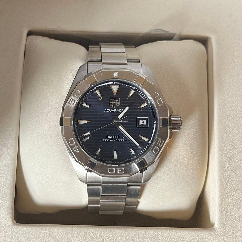  Shop Authentic Tag Heuer Aquaracer Blue Dial Watch for Men - WAY2112.BA0928 - Luxxuri
