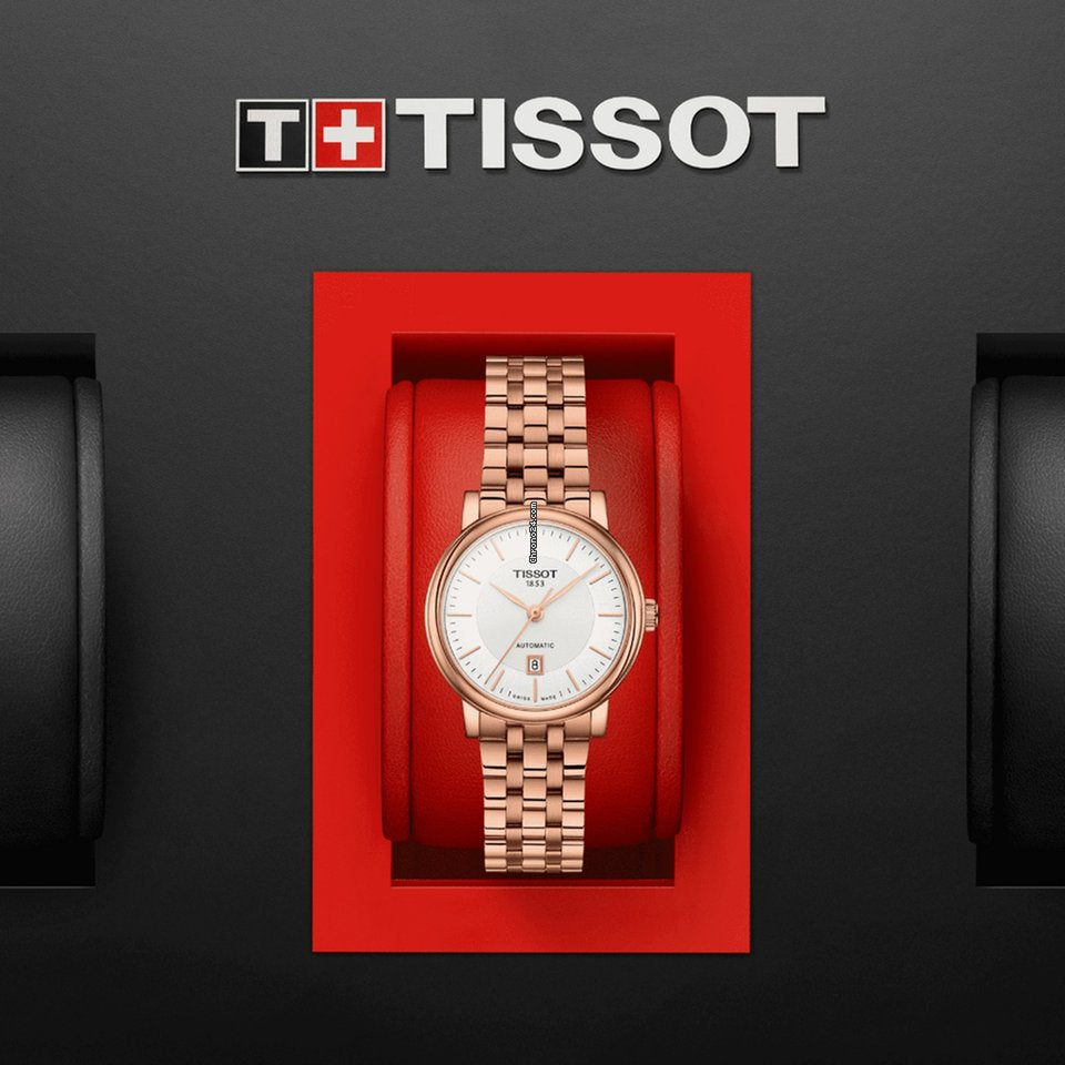  Shop Authentic Tissot T Classic Carson Premium White Dial Rose Gold Steel Strap Watch for Women - T122.207.33.031.00 - Luxxuri