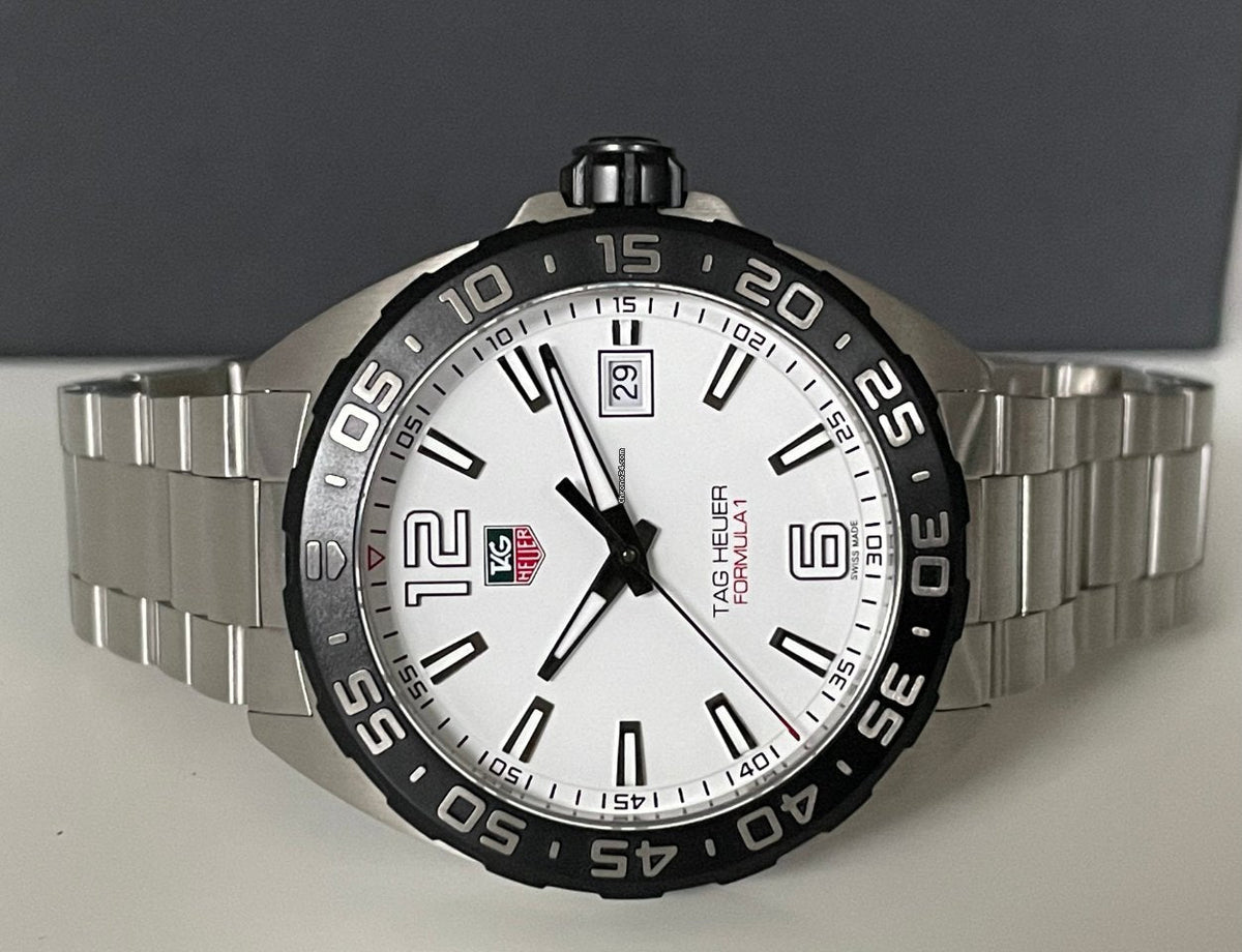  Shop Authentic Tag Heuer Formula 1 White Dial Watch for Men - WAZ1111.BA0875 - Luxxuri