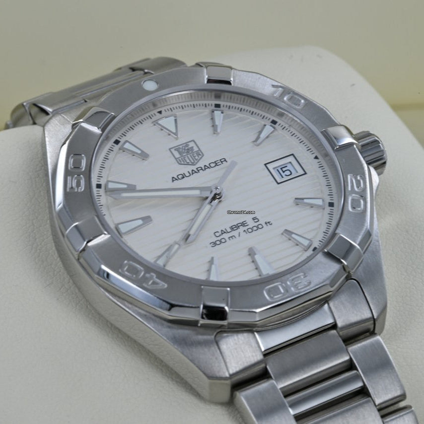  Shop Authentic Tag Heuer Aquaracer White Dial Watch for Men - WAY2111.BA0928 - Luxxuri