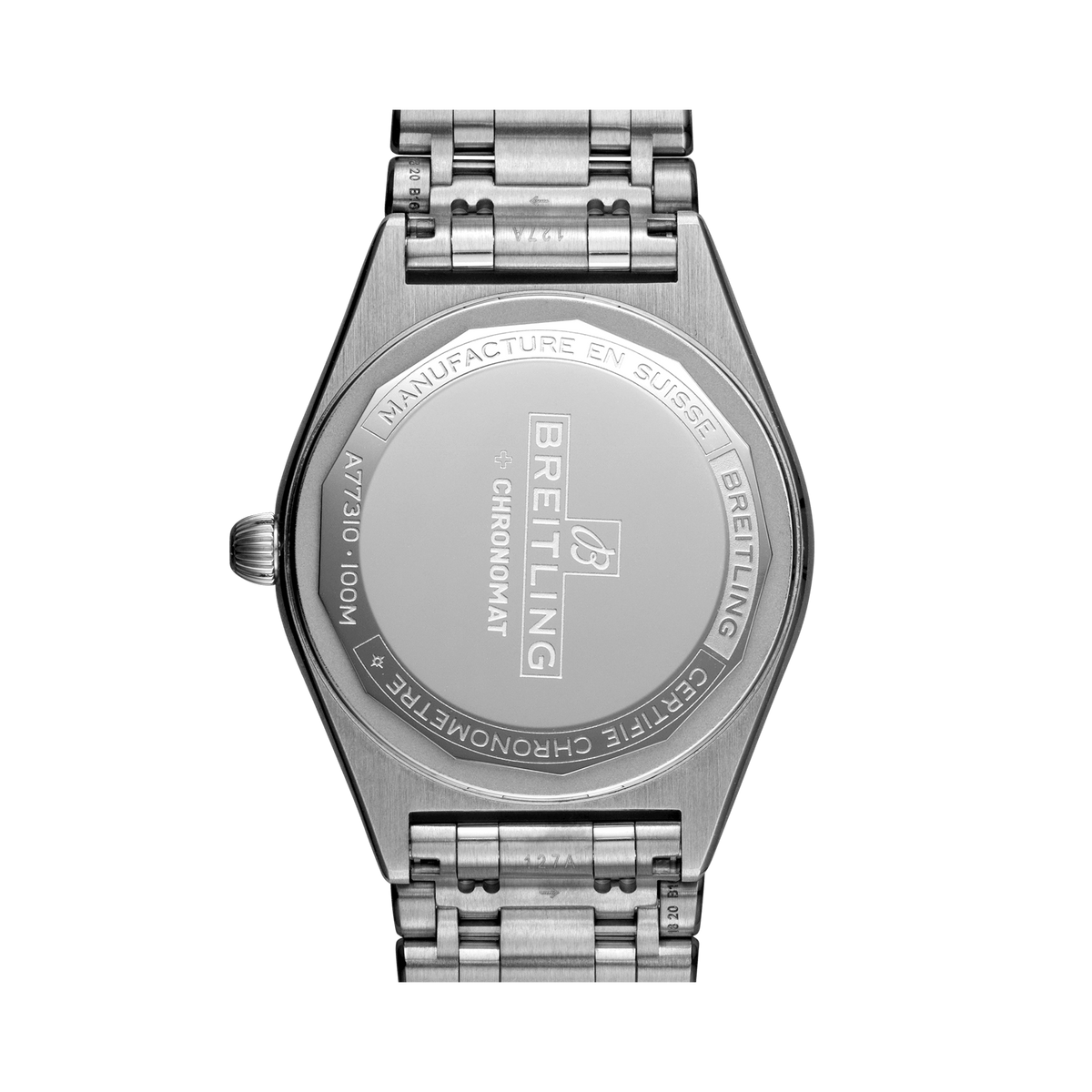 Breitling Chronomat 32 Mother of Pearl Dial Silver Steel Strap Watch for Women - A77310101A4A1
