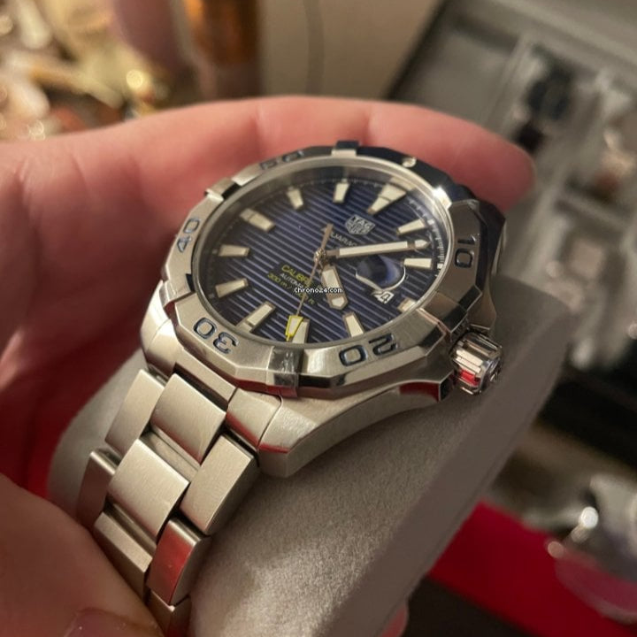  Shop Authentic Tag Heuer Aquaracer Blue Dial Watch for Men - WAY2012.BA0927 - Luxxuri