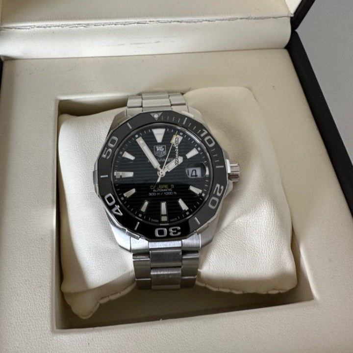  Shop Authentic Tag Heuer Aquaracer Black Dial Watch for Men - WAY211A.BA0928 - Luxxuri