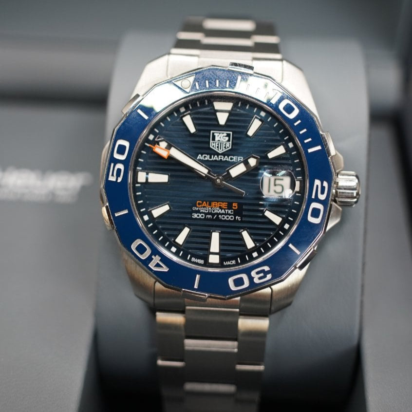  Shop Authentic Tag Heuer Aquaracer Blue Dial Watch for Men - WAY211C.BA0928 - Luxxuri