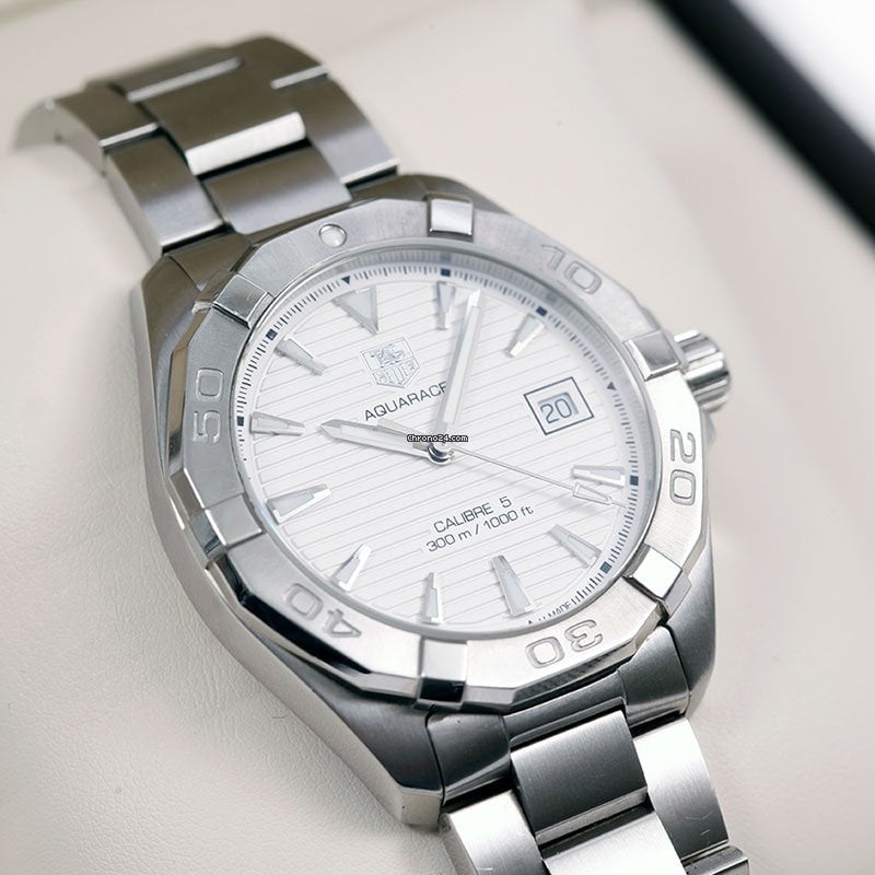  Shop Authentic Tag Heuer Aquaracer White Dial Watch for Men - WAY2111.BA0928 - Luxxuri