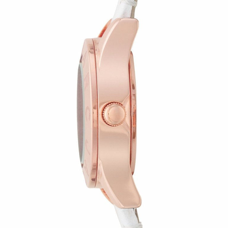  Shop Authentic Marc Jacobs Mini Blade White Dial White Leather Strap Watch for Women - MBM1207 - Luxxuri
