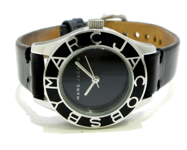  Shop Authentic Marc Jacobs Blade Black Dial Black Leather Strap Watch for Women - MBM1082 - Luxxuri