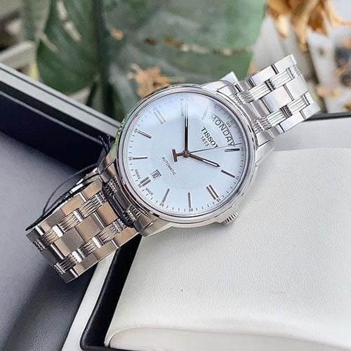  Shop Authentic Tissot T Classic Automatic III Day Date White Dial Silver Steel Strap Watch for Men - T065.930.11.031.00 - Luxxuri
