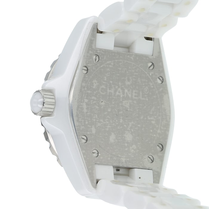  Shop Authentic Chanel J12 Ceramic White Dial White Steel Strap Watch for Women - J12 H0968 - Luxxuri