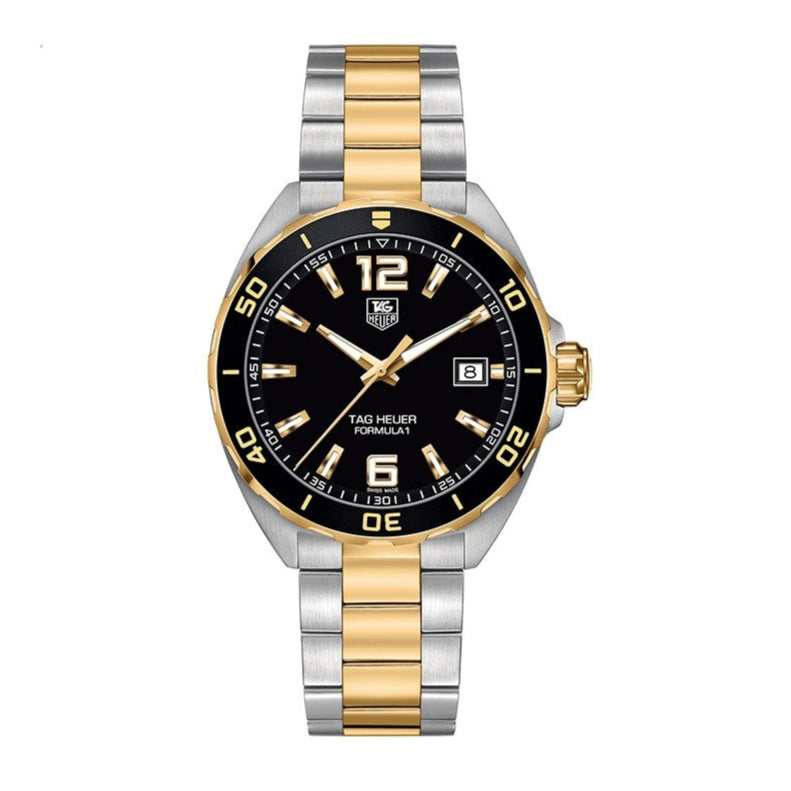  Shop Authentic Tag Heuer Formula 1 Quartz Black Dial Two Tone Steel Strap Watch for Men - WAZ1121.BB0879 - Luxxuri
