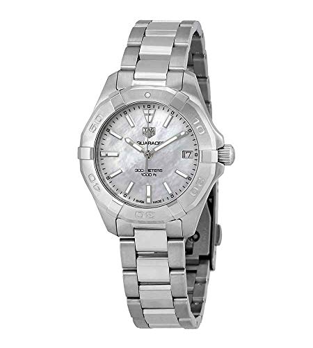 Shop Authentic Tag Heuer Aquaracer White Mother of Pearl Dial Watch for Women - WBD1311.BA0740 - Luxxuri