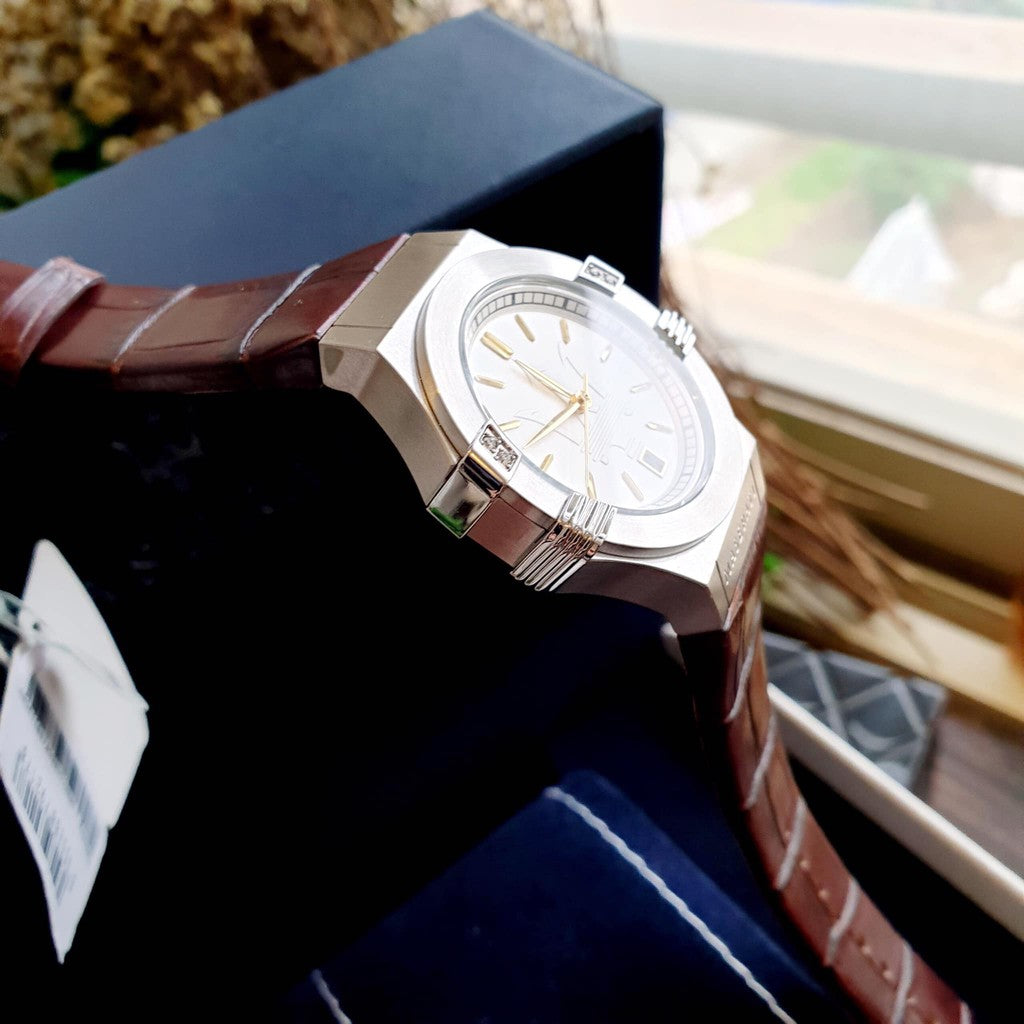  Shop Authentic Maserati Potenza Silver Dial Brown Leather Strap Watch For Women - R8851108506 - Luxxuri