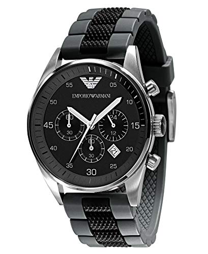  Shop Authentic Emporio Armani Sportivo Black Dial Two Tone Ceramic Bracelet Watch For Men - AR5866 - Luxxuri