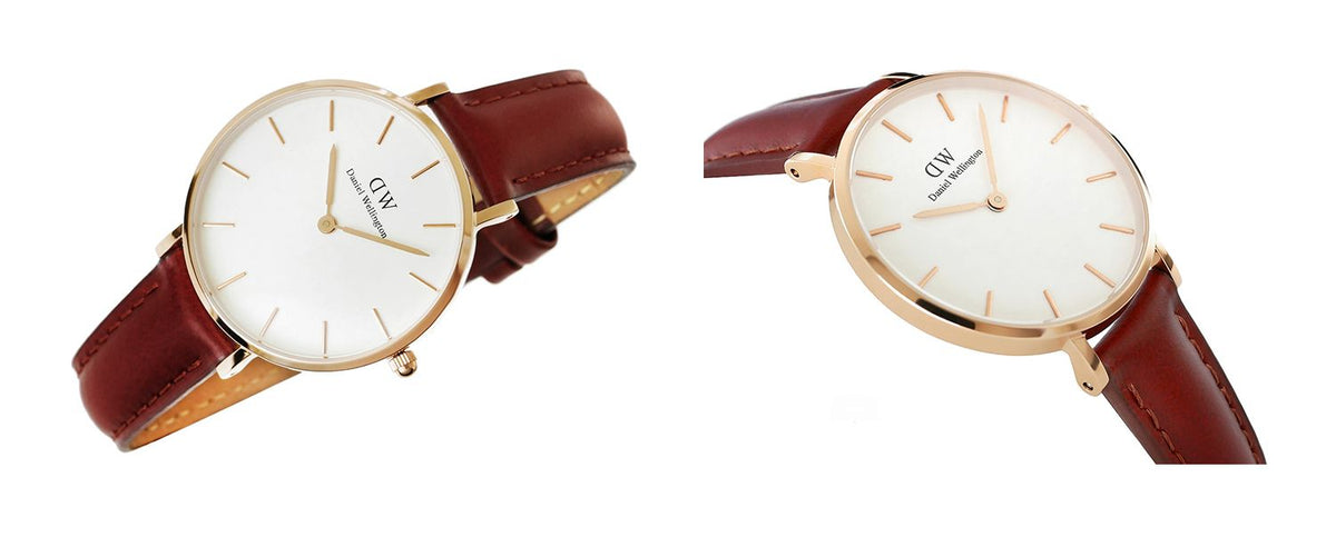  Shop Authentic Daniel Wellington Petite St Mawes White Dial Brown Leather Strap Watch For Women - DW00100175 - Luxxuri