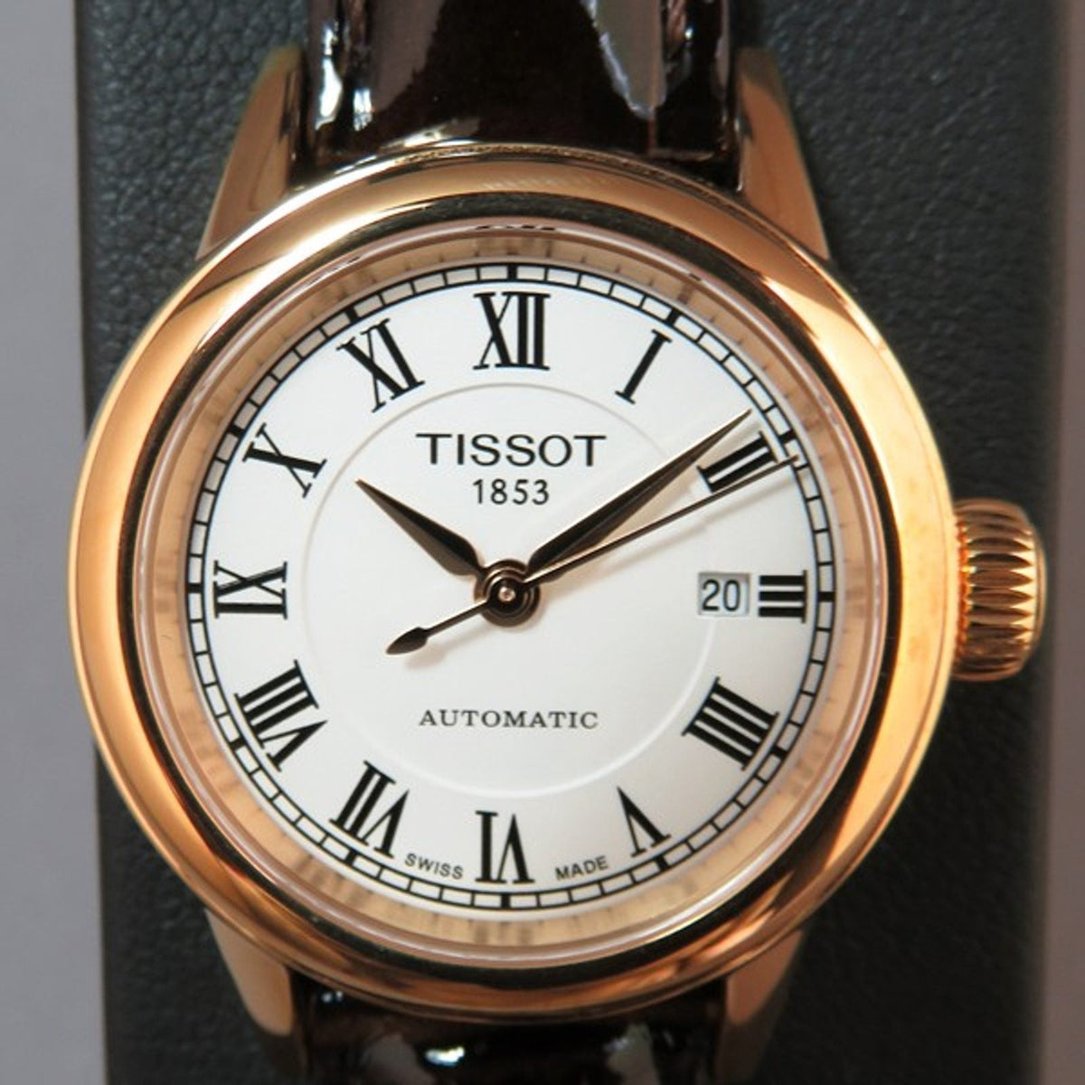  Shop Authentic Tissot T Classic Carson White Dial Brown Leather Strap Watch For Women - T085.207.36.013.00 - Luxxuri
