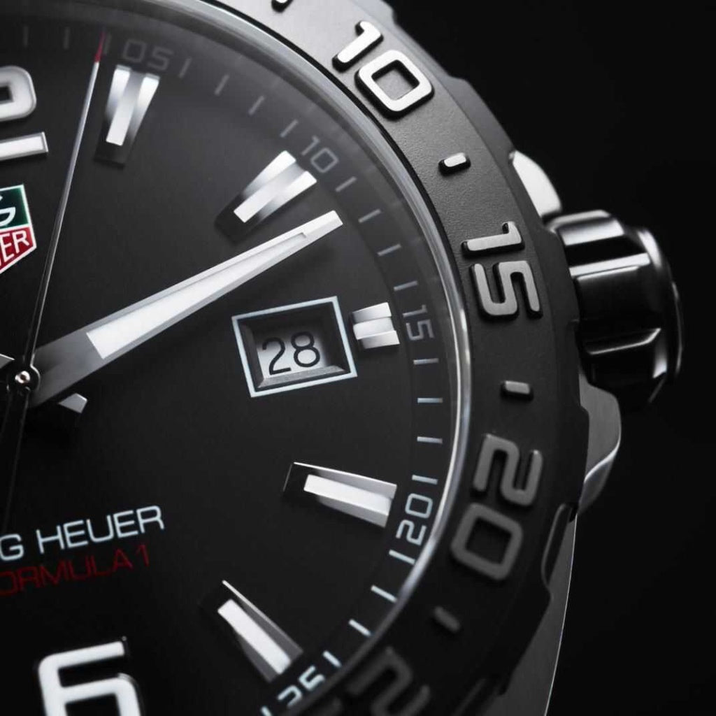  Shop Authentic Tag Heuer Formula 1 Quartz Black Dial Black Rubber Strap Watch for Men - WAZ1110.FT8023 - Luxxuri