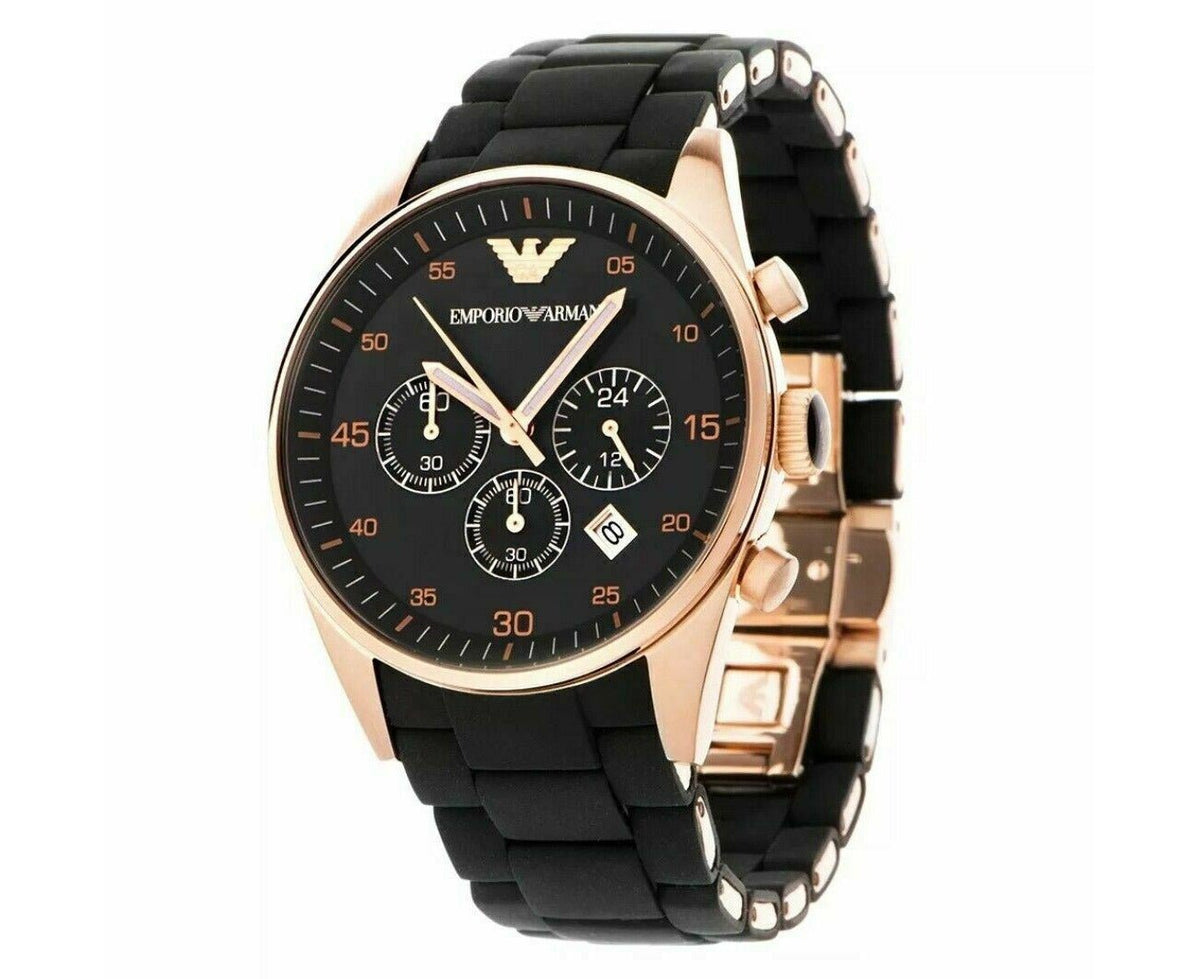  Shop Authentic Emporio Armani Sportivo Black Dial Black Steel Strap Watch For Women - AR5906 - Luxxuri