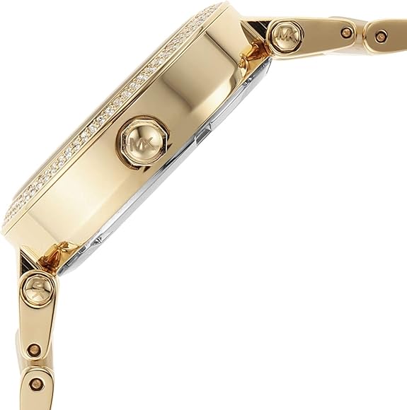 Michael Kors Parker Analog Gold Dial Gold Steel Strap Watch For Women - MK6833