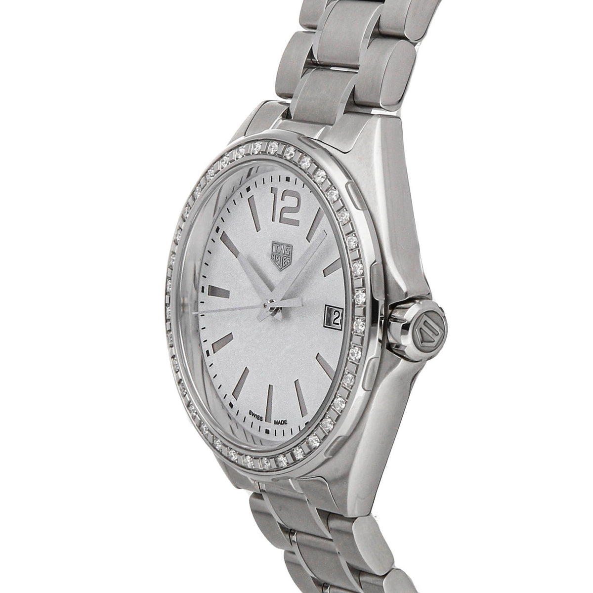  Shop Authentic Tag Heuer Formula 1 Quartz Diamonds Mother of Pearl Dial Silver Steel Strap Watch for Women - WBJ131A.BA0666 - Luxxuri