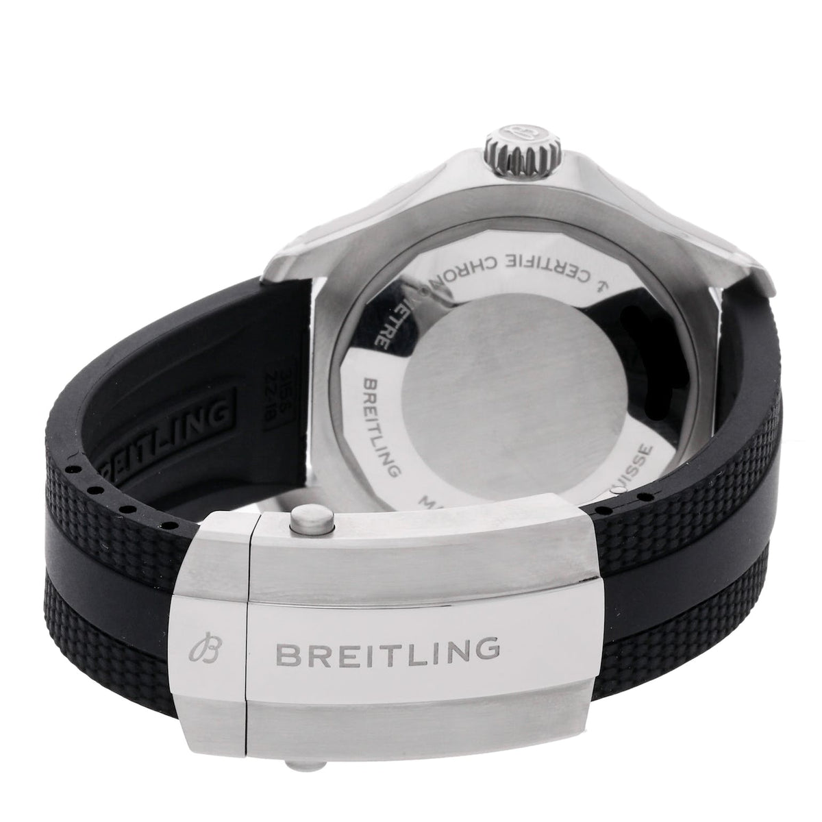 Breitling Superocean Automatic 44 Turquoise Dial Black Rubber Strap Watch for Men - A17376211L2S1