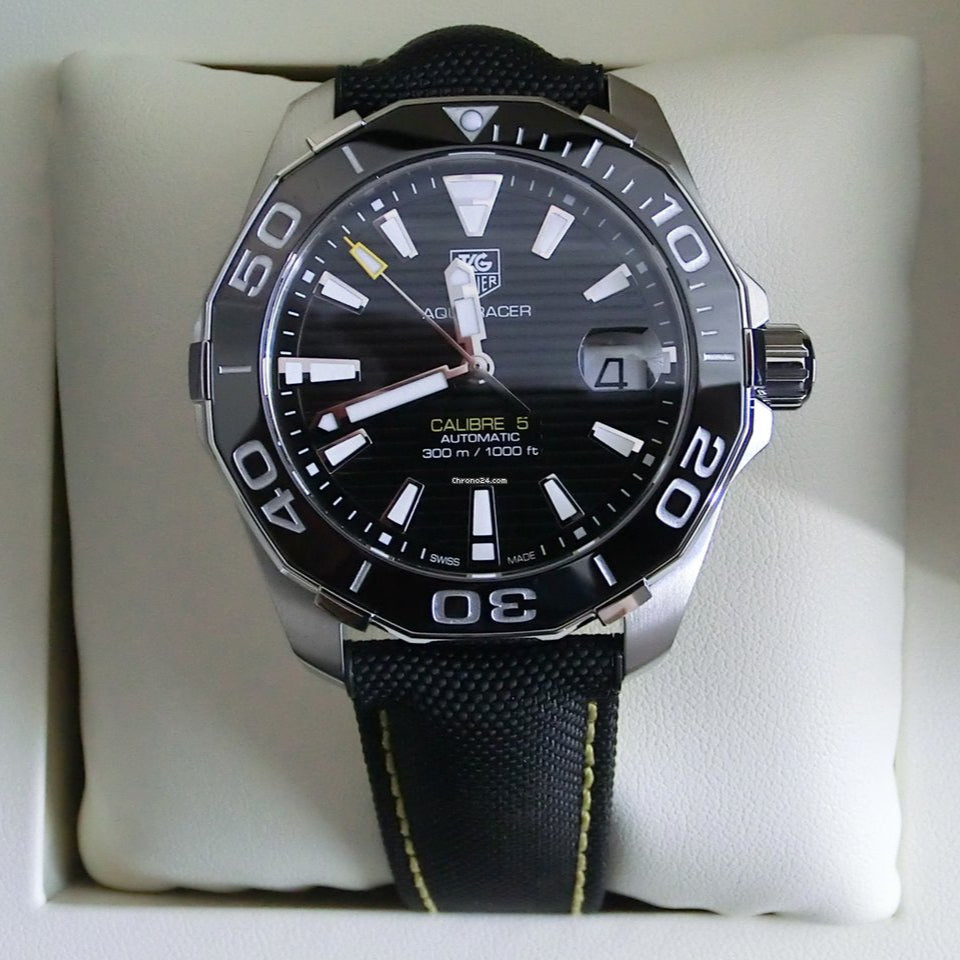  Shop Authentic Tag Heuer Aquaracer Black Dial Watch for Men - WAY211A.FC6362 - Luxxuri