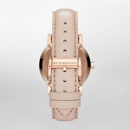  Shop Authentic Burberry The City Beige Dial Brown Leather Strap Watch for Women - BU9014 - Luxxuri