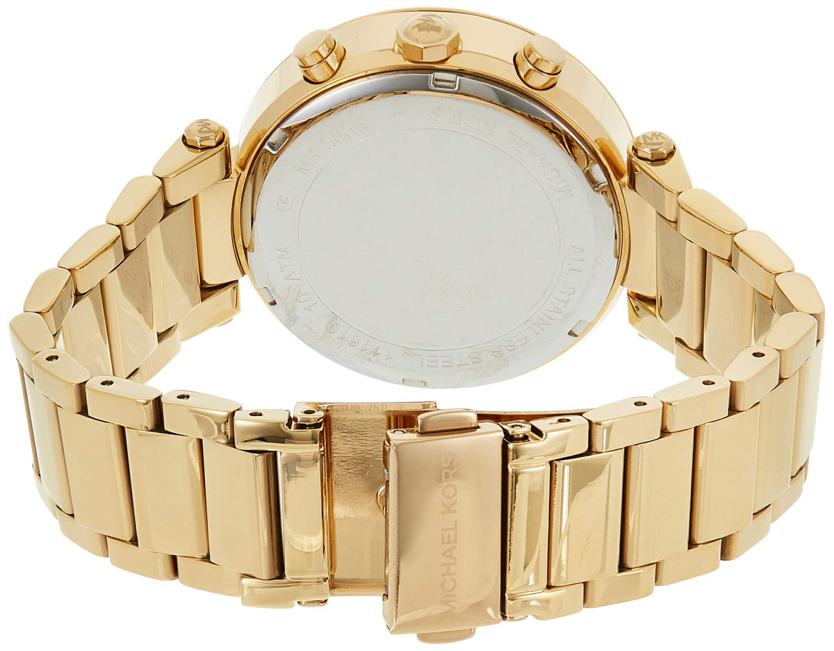  Shop Authentic Michael Kors Parker Gold Dial Gold Steel Strap Watch for Women - MK5856 - Luxxuri