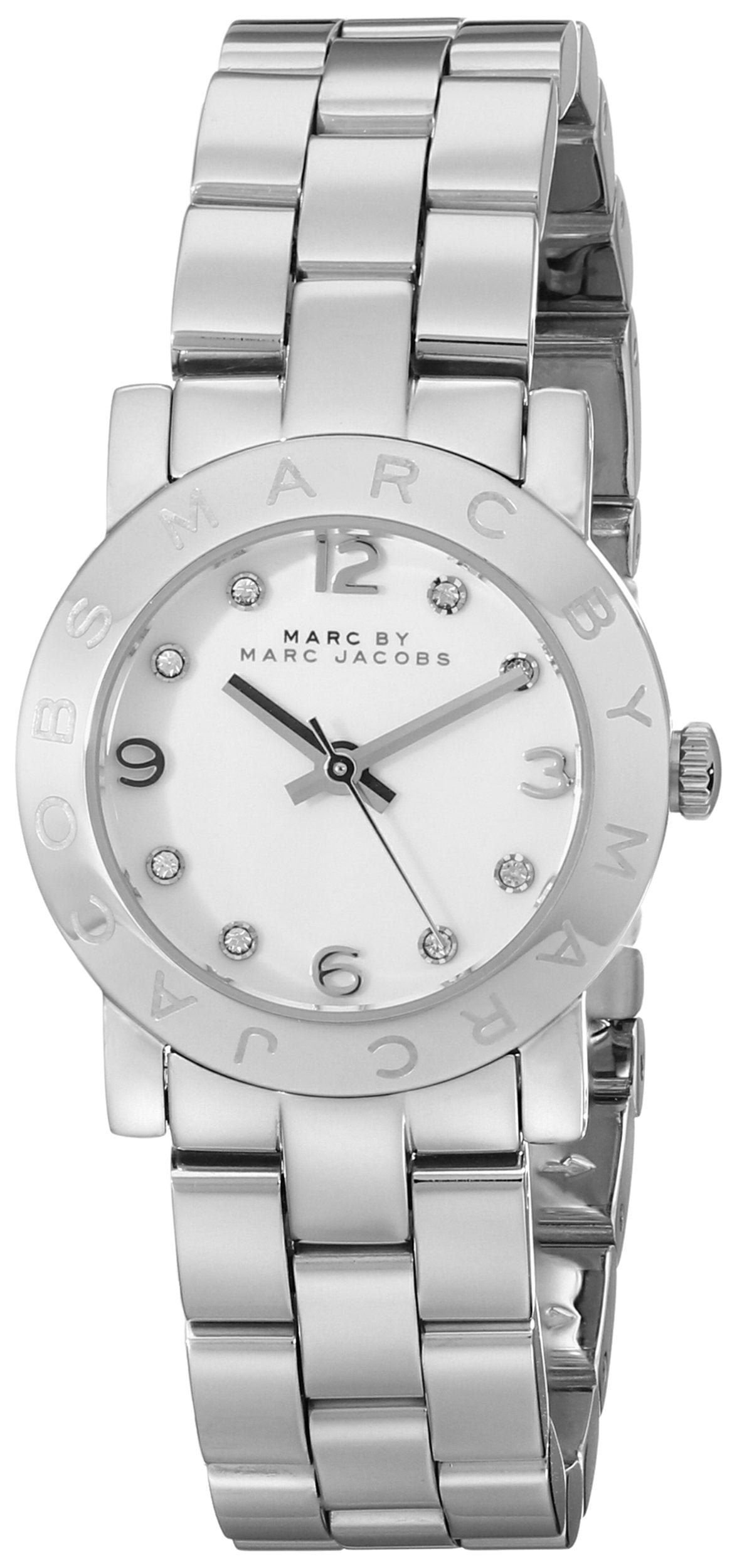  Shop Authentic Marc Jacobs Mini Amy White Dial Silver Steel Strap Watch for Women - MBM3055 - Luxxuri