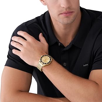  Shop Authentic Michael Kors Everest Chronograph Gold Dial Gold Mesh Strap Watch For Men - MK9083 - Luxxuri
