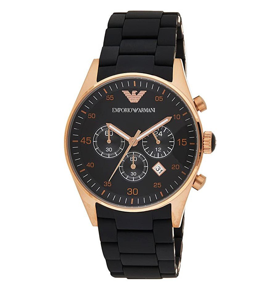 Shop Authentic Emporio Armani Sportivo Black Dial Black Steel Strap Watch For Men - AR5905 - Luxxuri