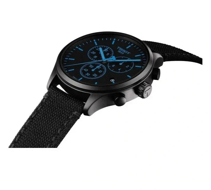  Shop Authentic Tissot Chrono XL Quartz Black Dial Black Nylon Strap Watch For Men - T116.617.37.051.00 - Luxxuri
