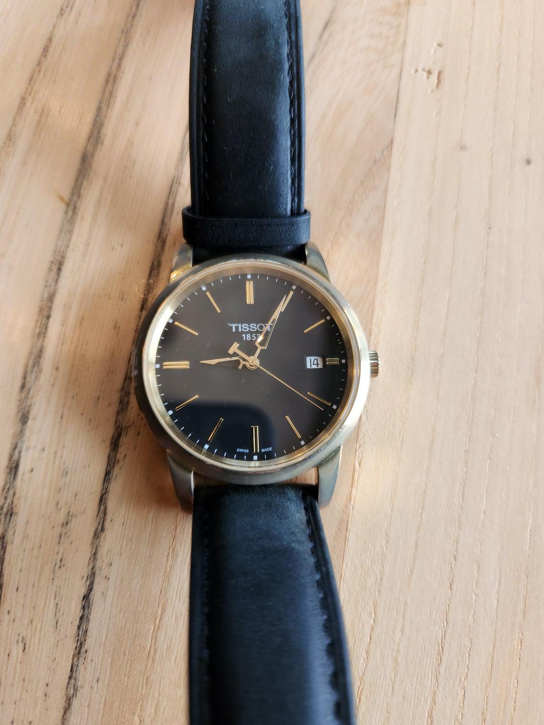  Shop Authentic Tissot T Classic Dream Black Dial Black Leather Strap Watch for Men - T033.410.36.051.01 - Luxxuri