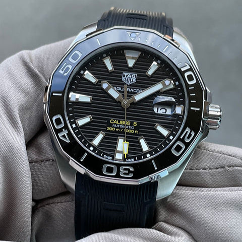  Shop Authentic Tag Heuer Aquaracer Black Dial Watch for Men - WAY201A.FT6142 - Luxxuri