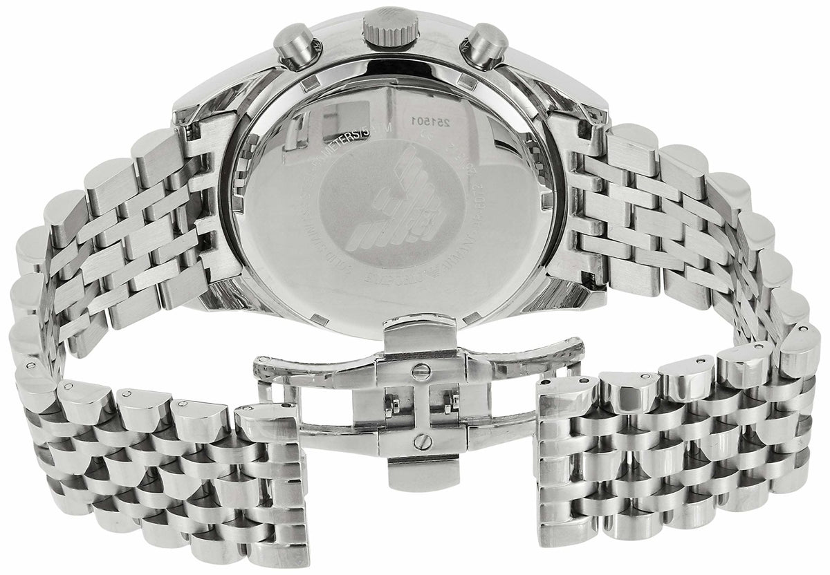  Shop Authentic Emporio Armani Sportivo Chronograph Blue Stainless Steel Watch For Men - AR6072 - Luxxuri